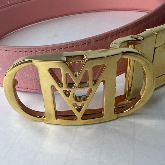 MCM Blossom Pink Mode Travia Visetos Belt | NEW!!!??? main image 4